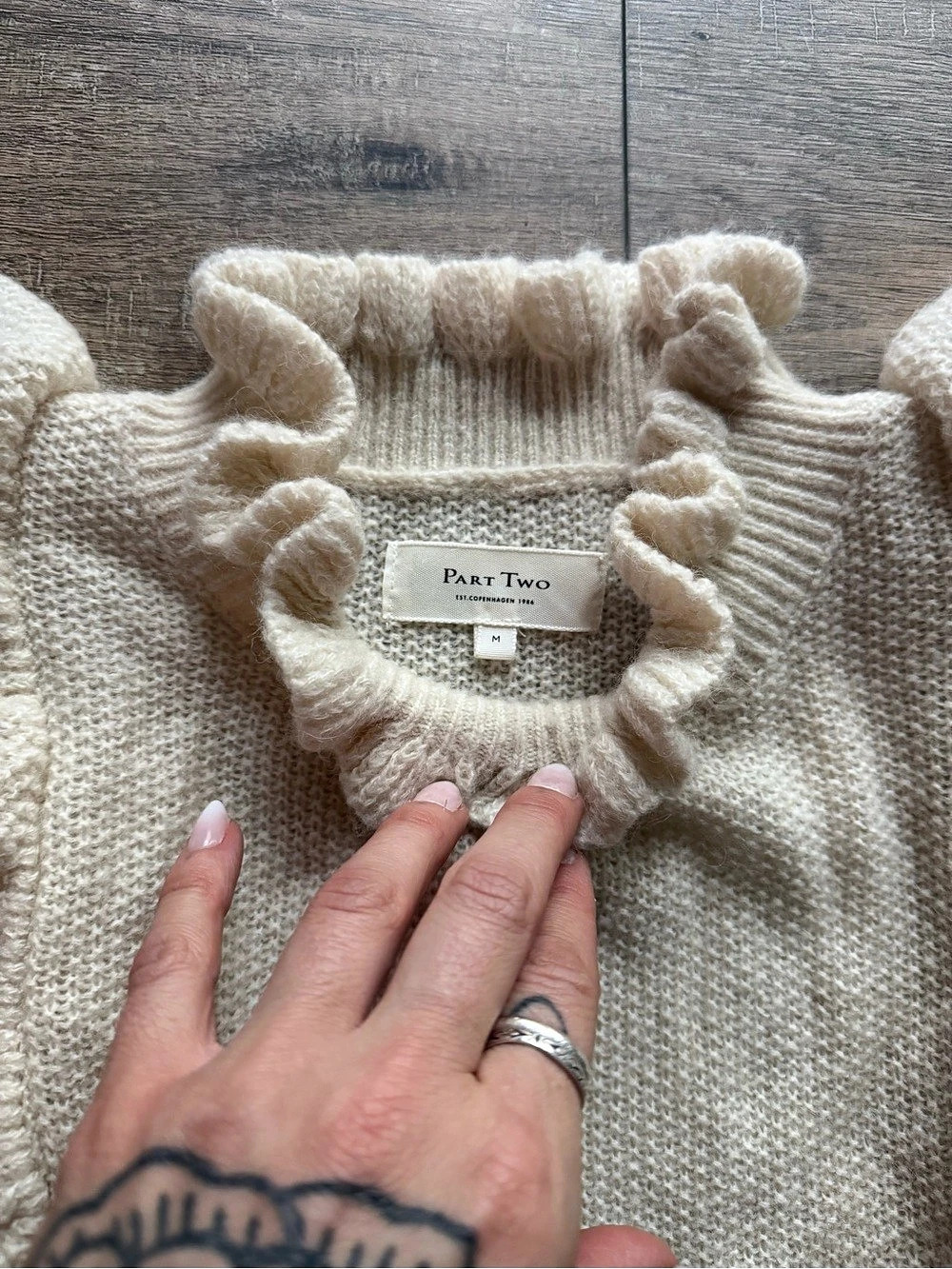 Part Two Alpaca + Wool Ruffle Sweater - Picture 2 of 6